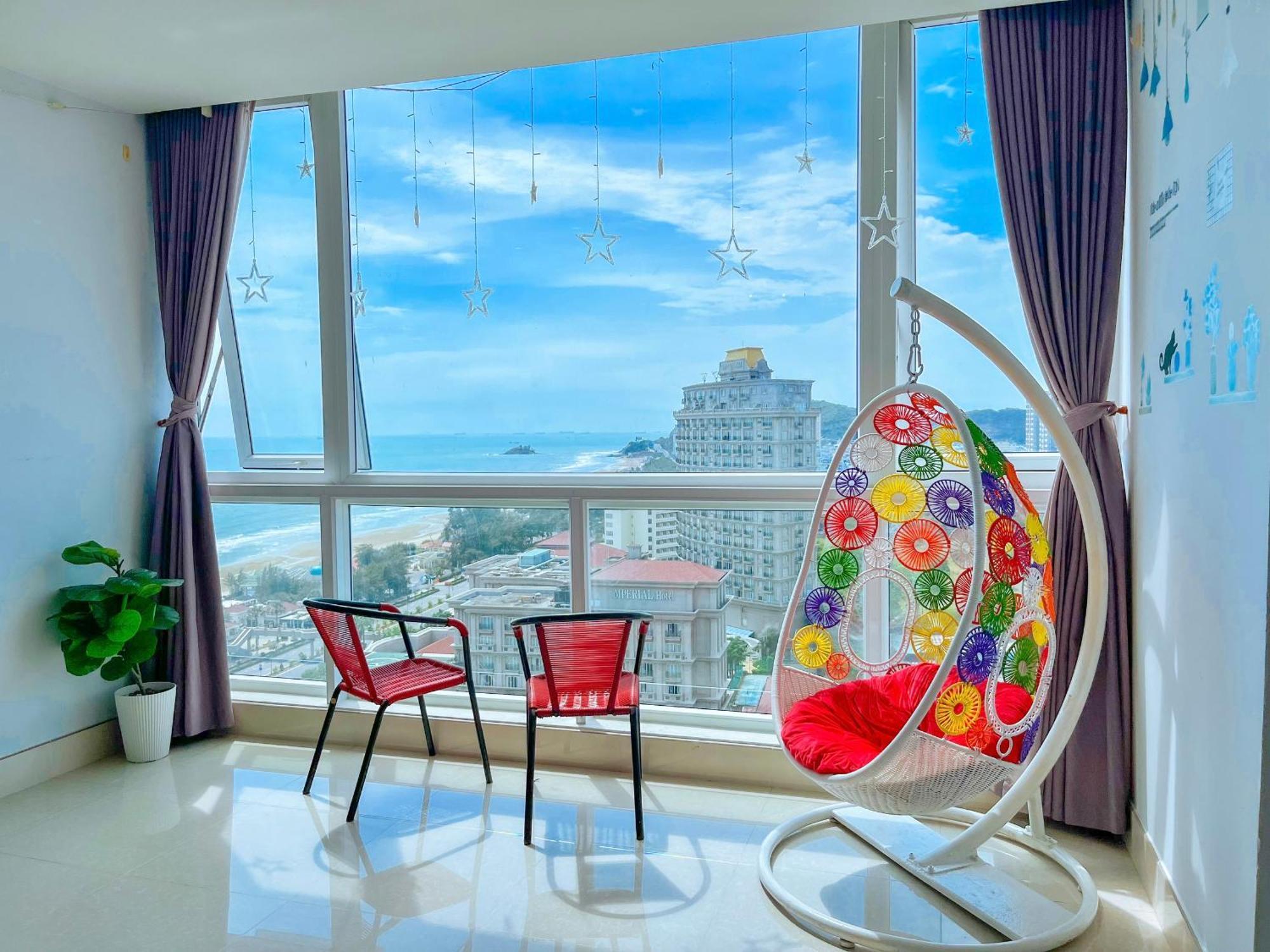 Can Ho Oasky,3 Phong View Dep Nhin Ra Bien,Nui Va Ho Bau Sen Vung Tau Luaran gambar